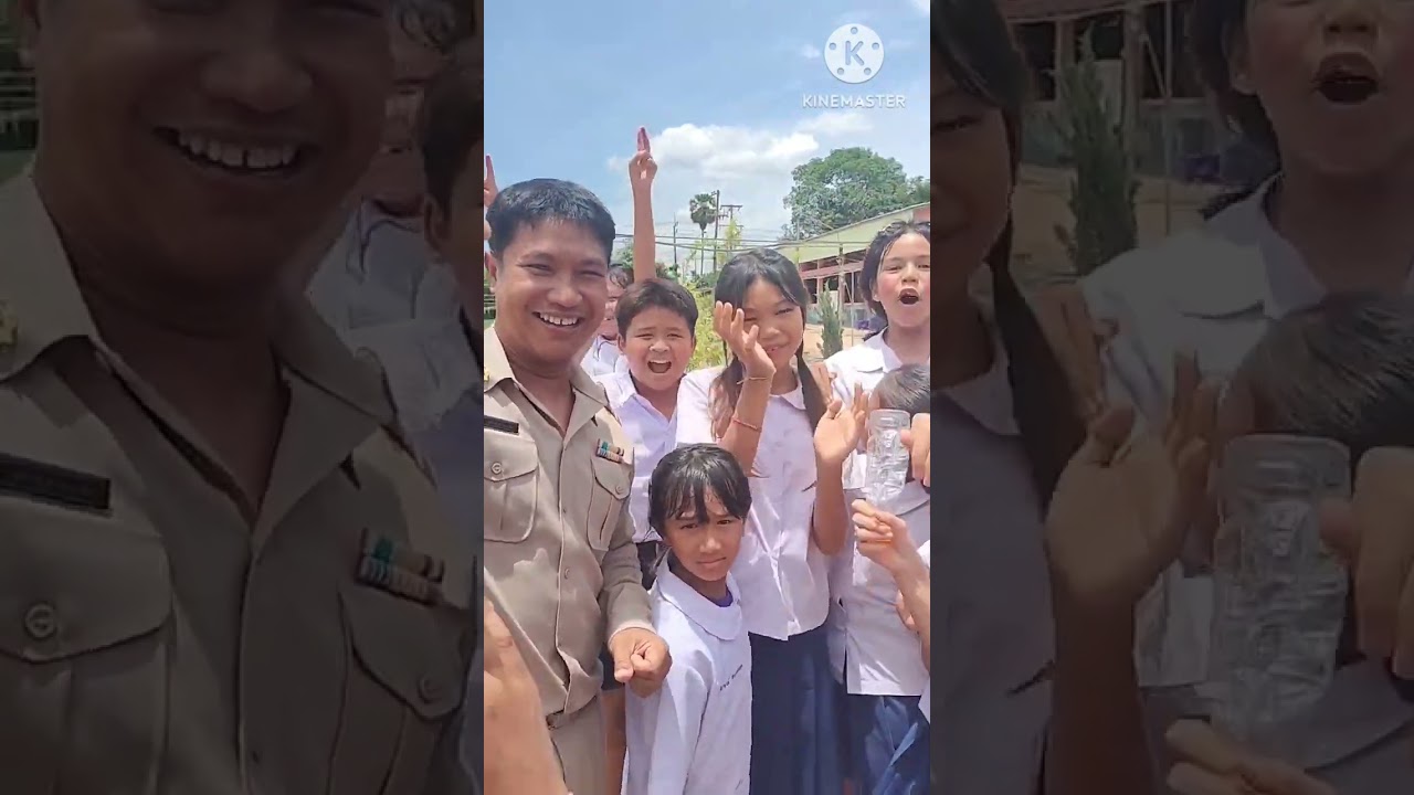 บรรยากาศการหาเสียงประธานนักเรียน 🏫อนุบาลสร้างคอม