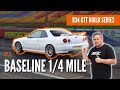 DRAG RACING down the 1/4 mile in our Nissan Skyline R34 GTT - Build Episode 3