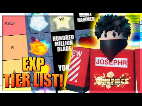 EXP Tier List - Best Devil Fruit and Sword for Training Stats in A One  Piece Game 