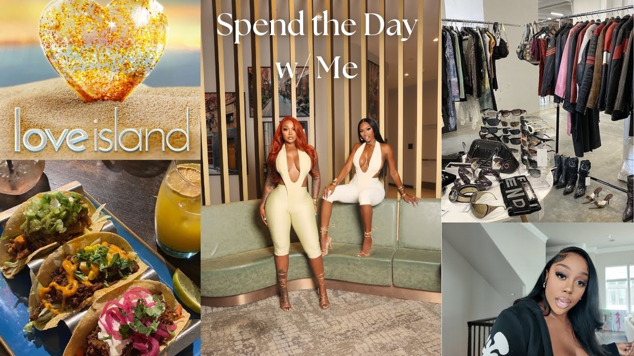 SPEND THE DAY WITH ME | TACO TUESDAY + LOVE ISLAND + FITTINGS | GIRLS NIGHT !!!