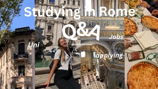 Life in Rome Q&A Jobs, La Sapienza, application...