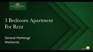 3 Bedroom Apartment for rent in General Mathenge | Pam Golding Properties - Kenya