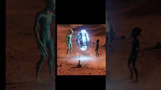 Red planet par mysterious alien aur advanced device — cinematic Mars exploration concept. 👽#science#