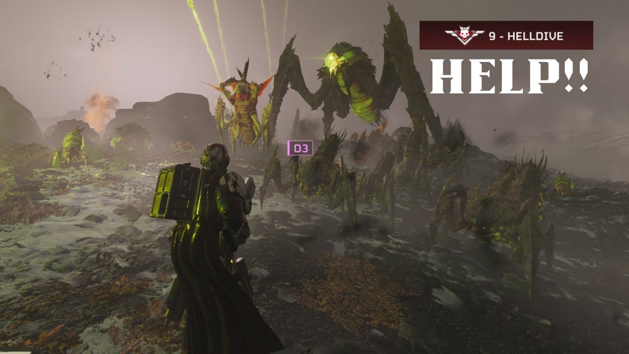 HELLDIVE DIFFICULTY WITH RANDOM SQUAD.... - YouTube