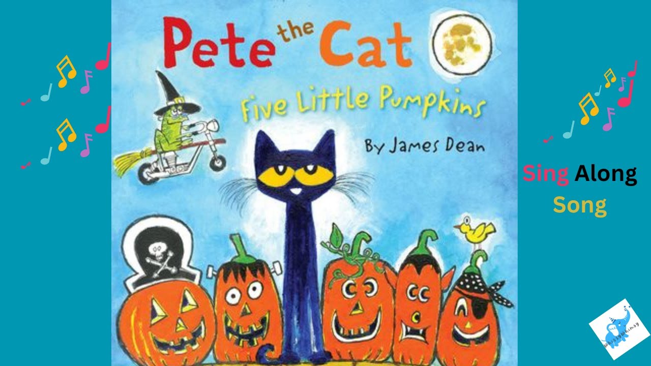 Pete the Cat Five Little Pumpkins | Animated Book | Halloween Song # ...
