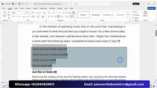 Exp25_Word_Ch02_Cumulative_Pool_Web | Word Chapter 2 Grader Cumulative - Pool | Word Ch02 Cumulative