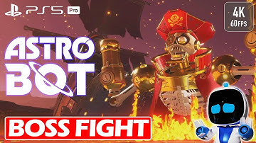 AstroBotAstro Bot - Captain Shortfuse | Feather Cluster | MiniBoss Fight Gameplay [PS5 4K 60FPS]