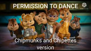 BTS 'Permission to dance' chipmunks and chipettes version
