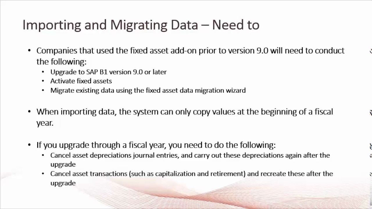 SAP Business One Fixed Assets Importing Master Data YouTube