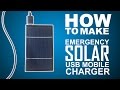 How To Make Emergency USB Solar Charger Power bank Easy Way