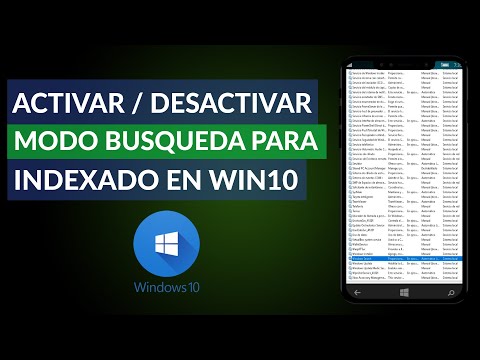 Cómo Activar o Desactivar el Modo de Búsqueda para el Indexado en Windows 10