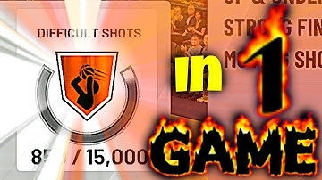 NBA 2k19 fastest way to unlock difficult shots badge in one game - how to get it fast & easy