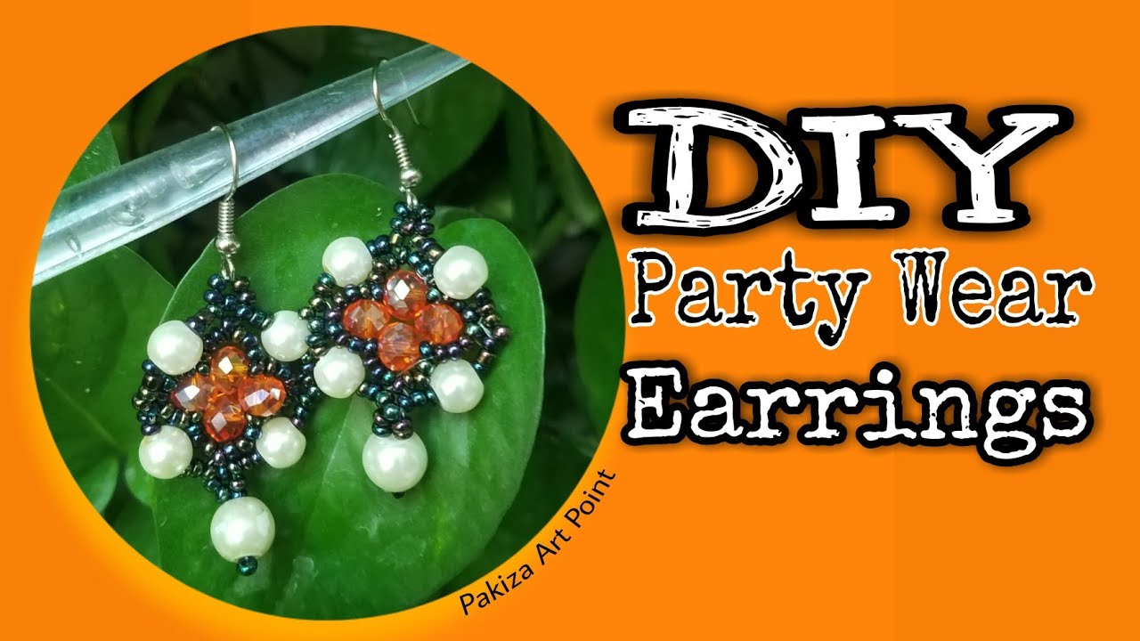 Diy Party Wear Earrings Beaded Jewelry Making For Beginners