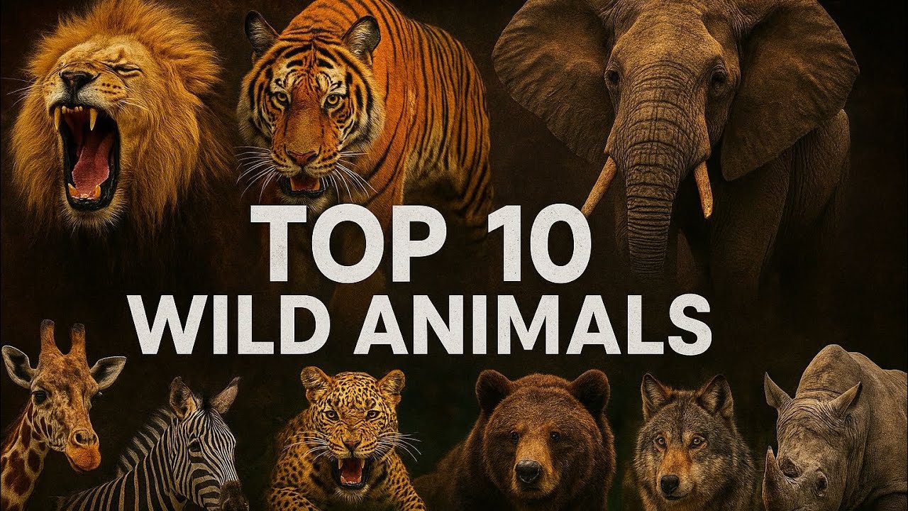 Top 10 Most Dangerous Wild Animals on Earth 🐆🦁 | Shocking Facts. Wild ...