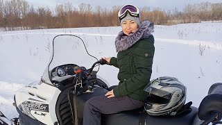 Подальше из города на снегоходе Polaris Widetrak LX. Покатушки как бальзам.