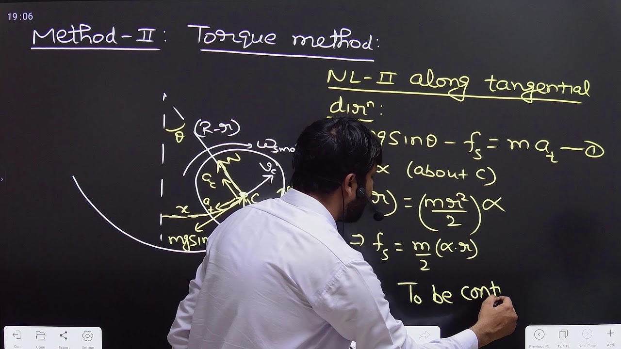SHM of a cylinder rolling inside another cylinder