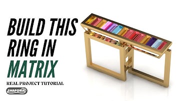 How to Design a Modern Square Ring in Matrix | Jewelry CAD Tutorial