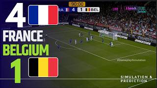 ⚽ France 4-1 Belgium [HIGHLIGHTS] UEFA Nations League 2026 ✅ | Match Simulation/Recreation screenshot 1