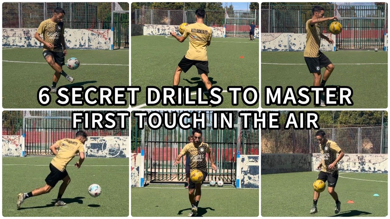 6 Secret Drills To Master First Touch In The Air! ⚽️🔥 - YouTube
