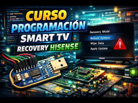 🚀 *CURSO COMPLETO SMART TV – PROGRAMACIÓN Y RECUPERACIÓN DE MAINBOARD*  -  RECOVERY HISENSE
