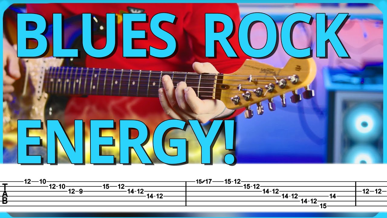 Rovk Riff Blues Rock POWER! Killer RIFF & SOLO with TABS - YouTube