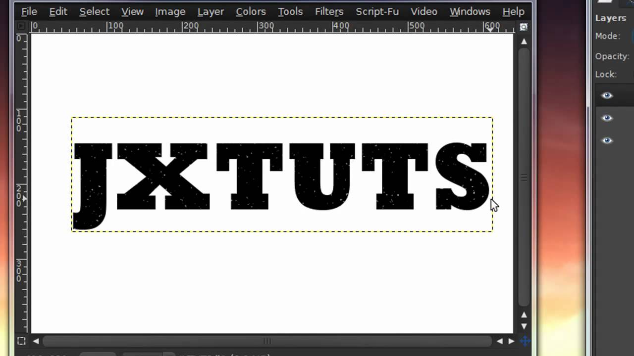 distressed text