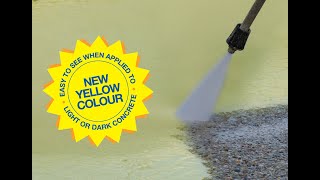 MasterFinish 380: Surface Retarder for Exposed Aggregate Concrete: New Yellow Colour