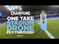 MUST WATCH! Single Shot Drone Flight! | The Etihad like never before | Premier League Champions