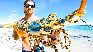 GIANT CRAYFISH Catch And Cook In A Lightning Storm!