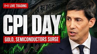 CPI LIVE: SK Hynix Leads Semiconductors Surge, Gold Rises 📈 Live Trading Stock Market Today $SKHY