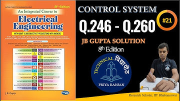 JB GUPTA CONTROL SYSTEM | CONTROL SYSTEM JB GUPTA | JB GUPTA 8th edition (Q.246 - Q. 260) #21