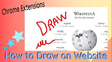 Drawing on the Chrome Page - Web Paint - Page Marker (2 Extensions)