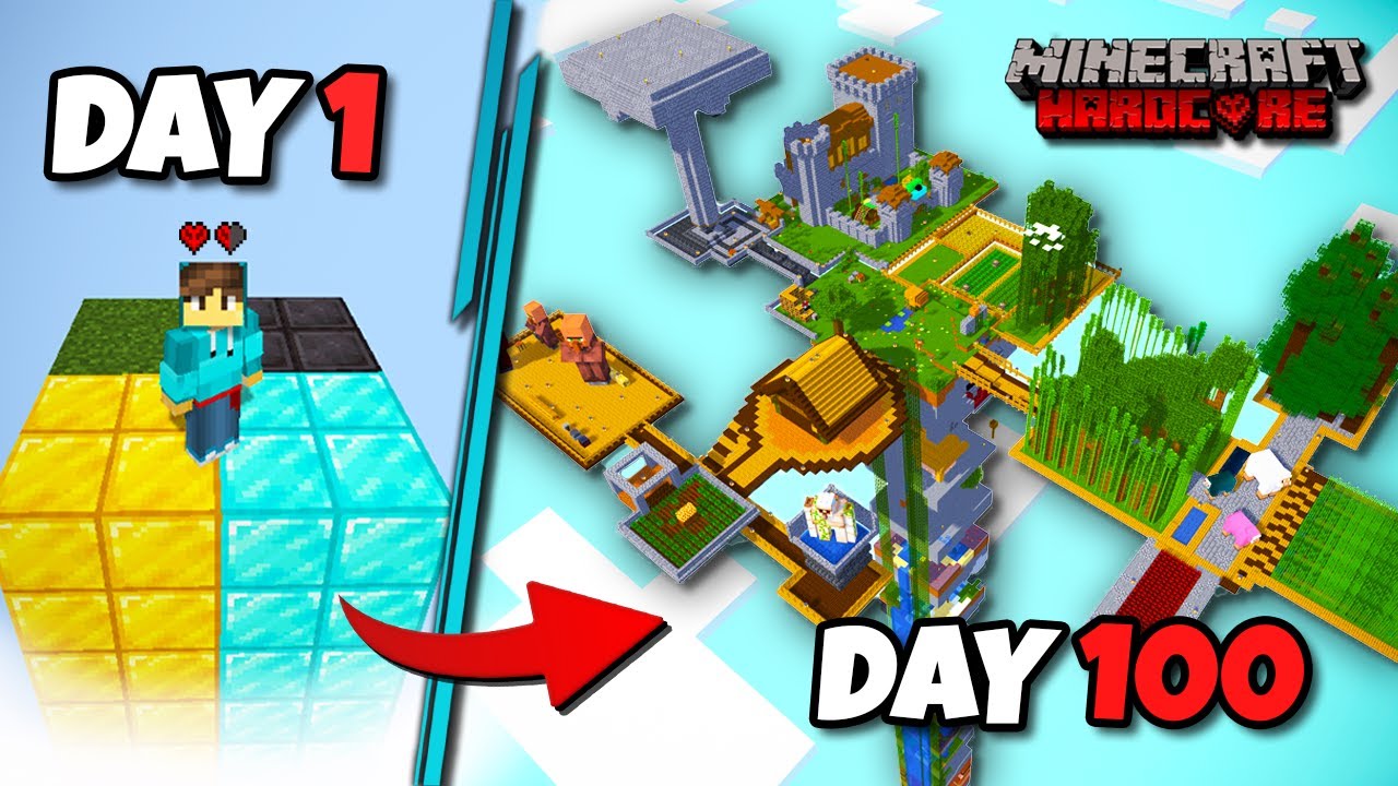 I Survived 100 days in Random Biome chunk Minecraft | Hindi