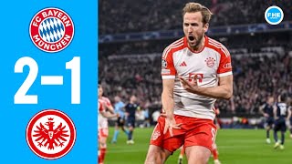 Bayern vs Frankfurt 2-1 | Full Match Highlights | Harry Hane 2 Goals | Bundesliga 2024