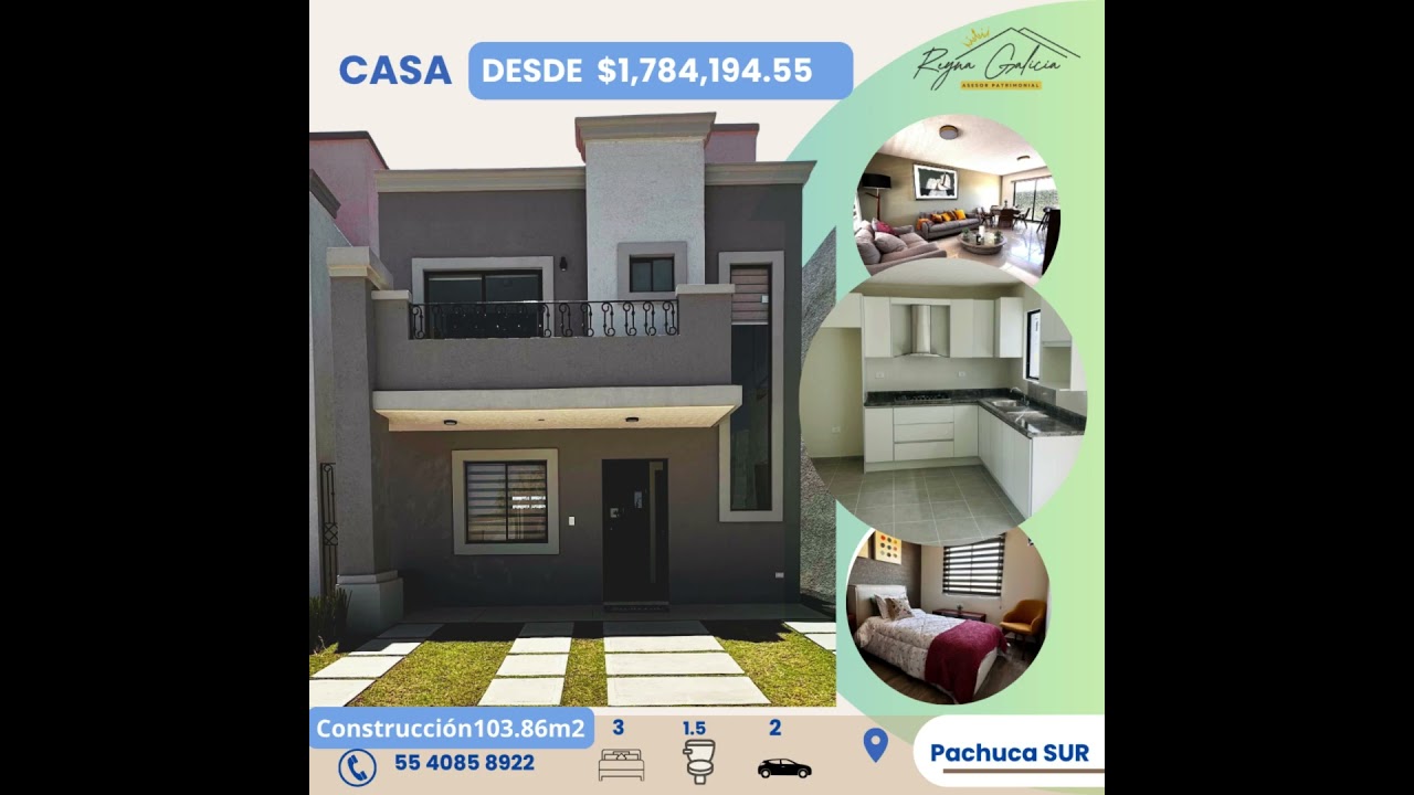 Opciones de casas residenciales en Pachuca #comunidadresidencial #invierteenbienesraices #casanueva