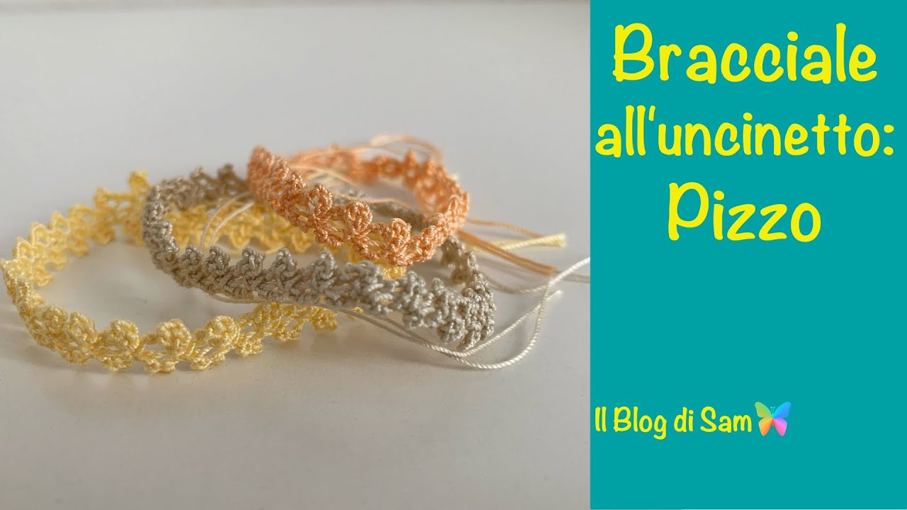 Spiegazione del bracciale all'uncinetto Pizzo