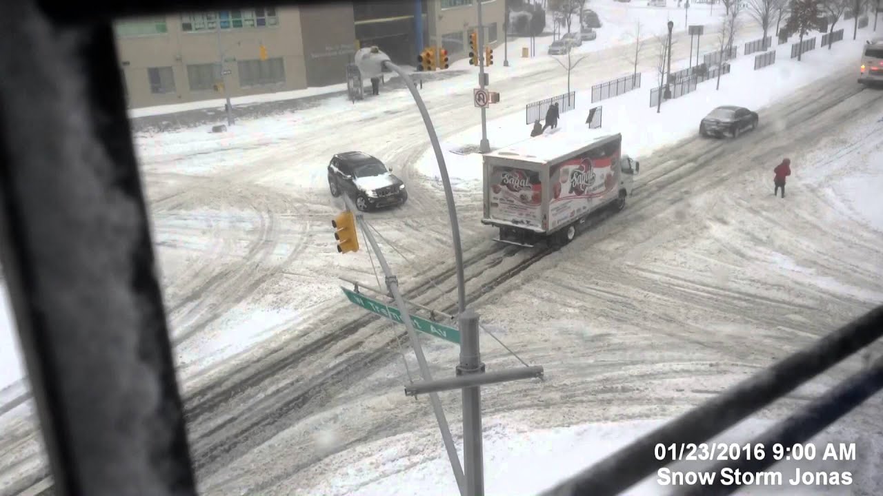 Snow Storm Jonas Time Lapse - YouTube