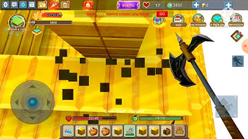 build 2 gold pyramid Skyblock (BlockmanGo)