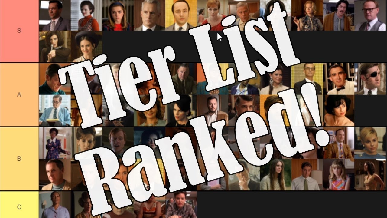 Mad Men Character Tier List!