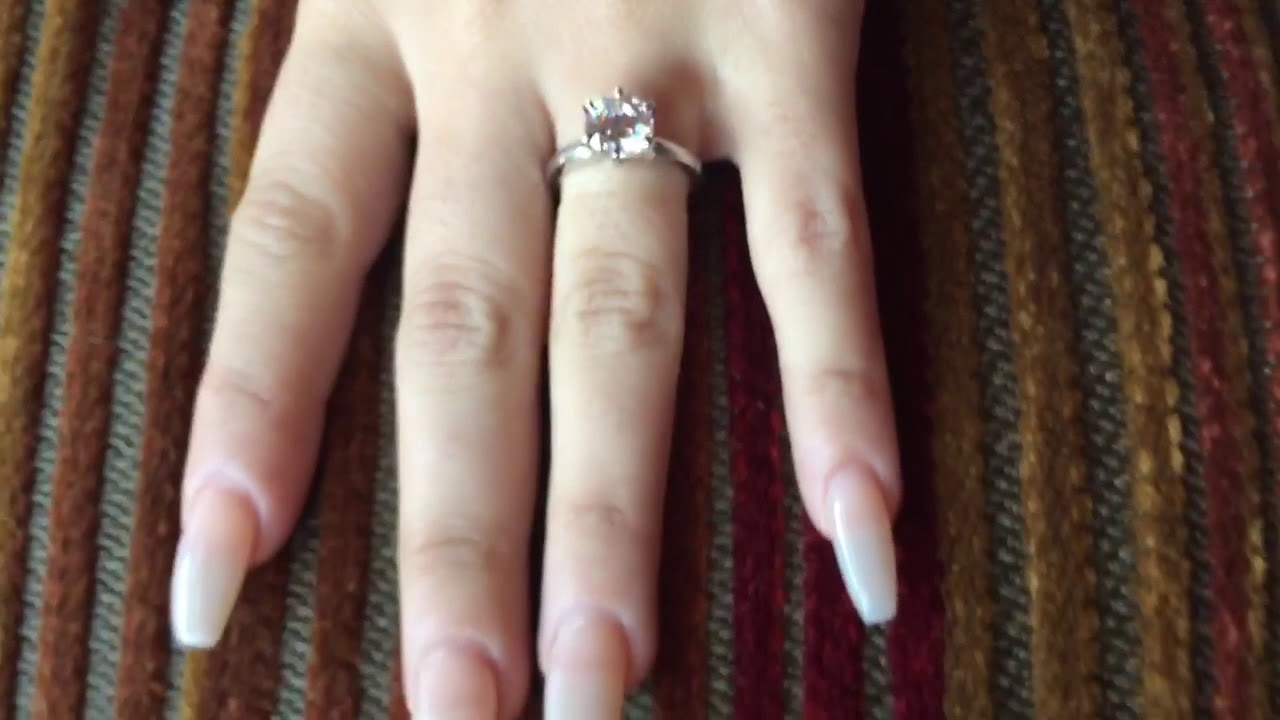 tiffany engagement ring try on