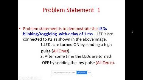 8051 LED Interfacing Practical