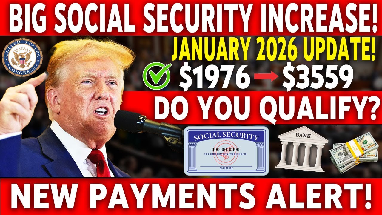 January 2026 Social Security Update 🚨 Could Payments Rise from $1,976 to $3,559?