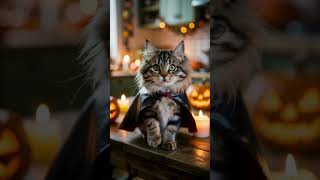 Vampire Cat Is Ready For Halloween