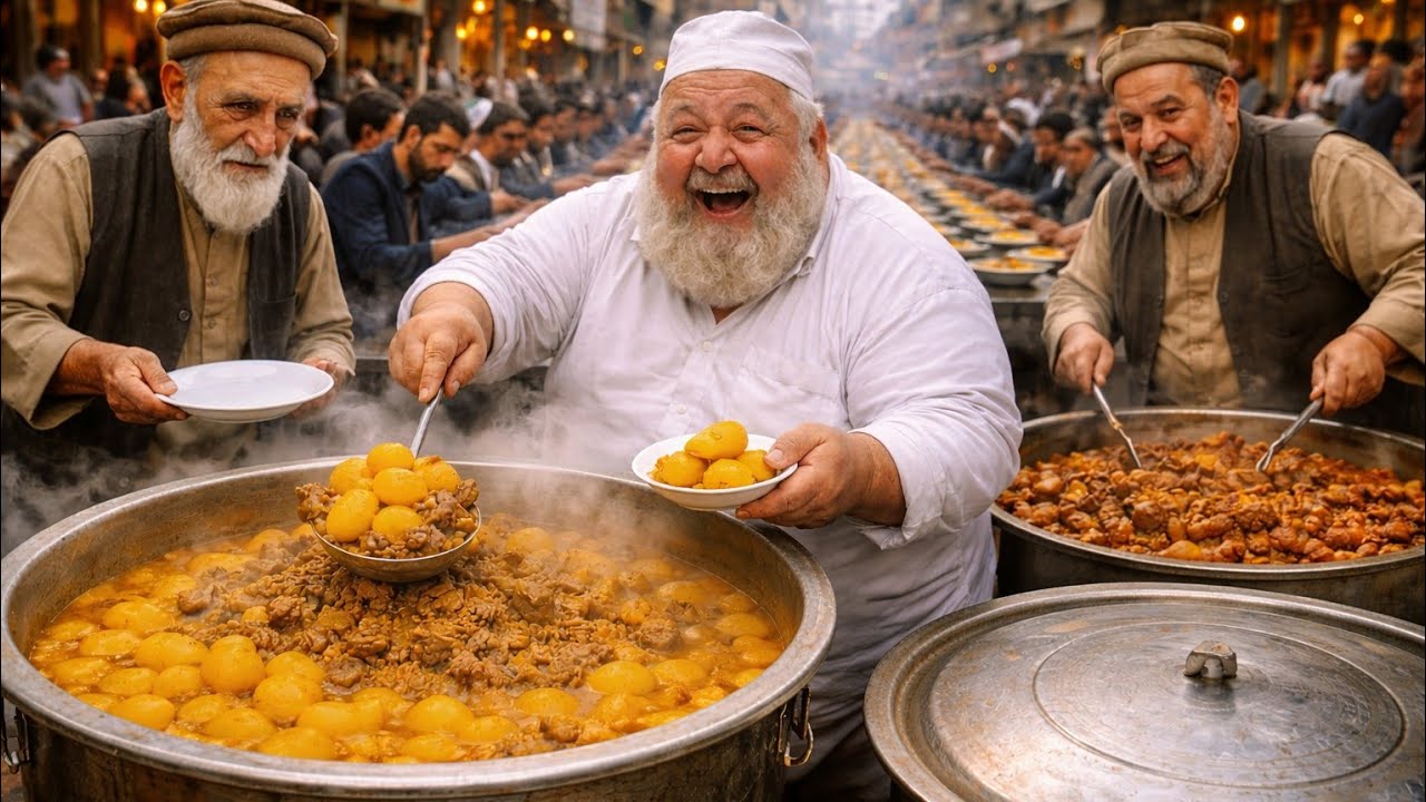 Taliban Cook Afghan StreetFood Breakfast Cooking in Afghanistan | Full Morning ...