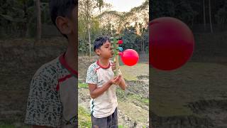 Creative Four Colour Balloone Andbamboo Slingshots Balloone Poppingcraft