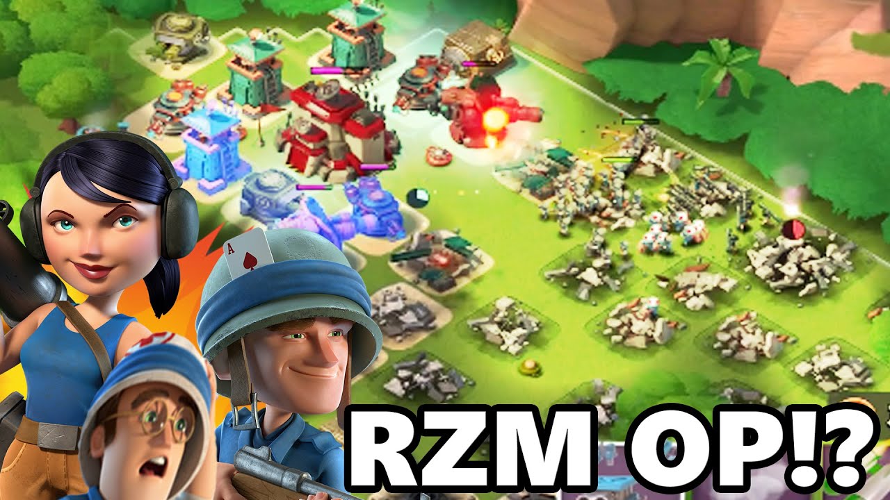 RZM Best Attack Strategy Now? - MAX Level 21 Zookas! | Boom Beach