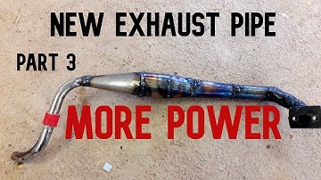 Homemade exhaust pipe. rc gas catamaran boat.