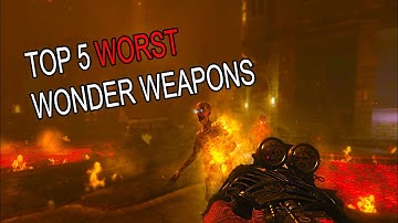 TOP 5 WORST WONDER WEAPONS (Call Of Duty Zombies)