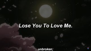 selena gomez - lose you to love me // letra en español