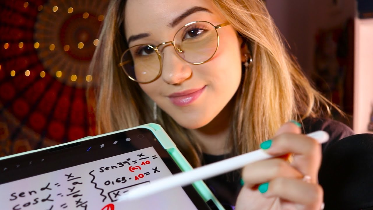 ASMR TU PROFESORA TE AYUDA A APROBAR 👩🏻‍🏫